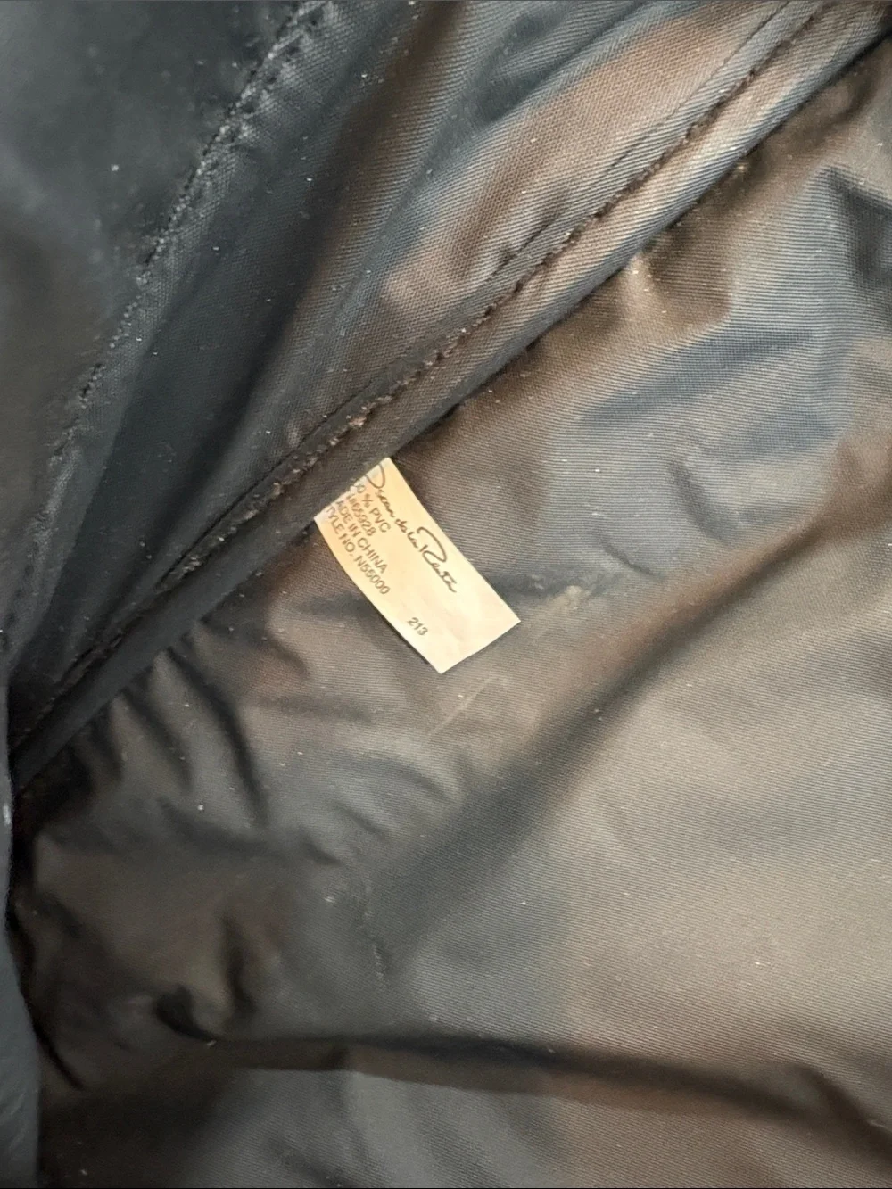 Oscar de la Renta Black Laptop Tote Bag
